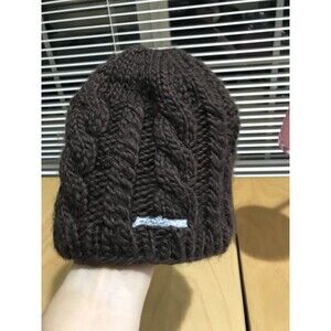 DAKINE brown knitted beanie 50% wool hat